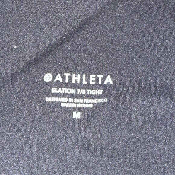 Athleta Elation 7/8 Tight Ultra High Rise Lasercut Women's M Leggings Yoga - Picture 8 of 9